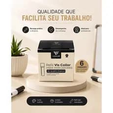 Kit 6 Refil de Tinta Para Pincel Marcador Para Quadro Branco V-Board Master Diversas Cores Pilot
