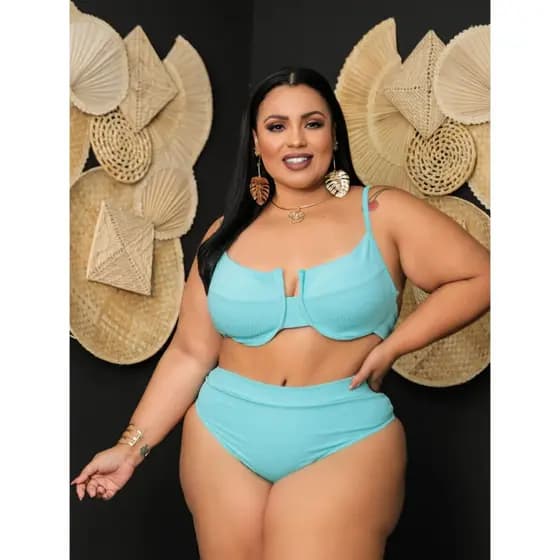 Biquini Samara Plus Size com Bojo Hot Pant