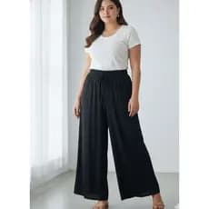 Calça Feminina Plus Size Modeladora | Elástico na Cintura | Regulagem | MAIS VENDIDA 🔥
