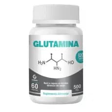 Glutamina 500mg Genature – 60 Cápsulas | Suplemento Muscular