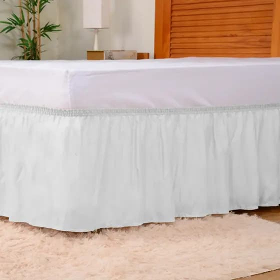 Saia Para Cama Box Colchão Casal Padrão Solteiro Queen King Com Elástico