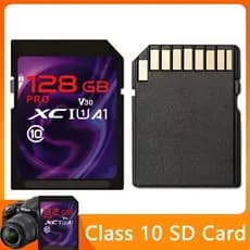 Cartão SD 32GB/64GB/128GB Cartão de memória Flash de alta velocidade adequado para câmeras digitais