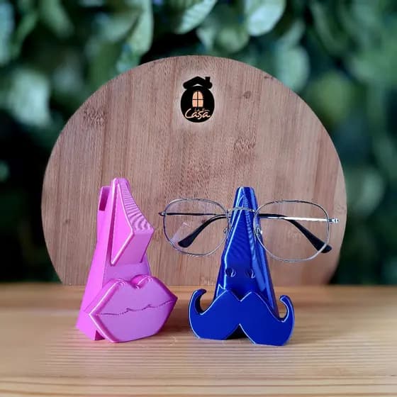Suporte Porta Óculos | Kit Masculino e Feminina | Plástico Biodegradável | Porta Caneta