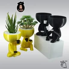 Vasinhos Bob Tomando Café | Kit Dois Modelos | Robert Plant | Decoração