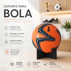 Suporte para Bola de Futebol Basquete Voley | Expositor Organizador