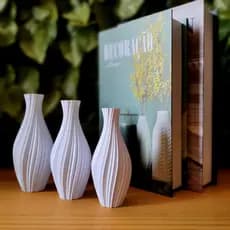 kit 3 Vasos Decorativos - Espiral