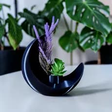 Vaso Decorativo Lua Crescente | P/ Planta Natural ou Artificial