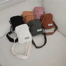 Bolsa Crossbody Shoulder Veludo Camuça Lateral Ombro Bag Moda Feminana Casual