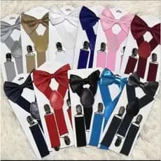 kit suspensório e gravata borboleta infantil menino criança festa batizado casamento traje festa masculino infantil