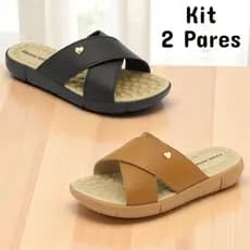 Kit 2 Pares Tamanco Ortopédico Feminino Massageador Macio