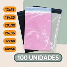 Kit 100 Unidades Envelope de Segurança Auto Colante Embalagem com Lacre