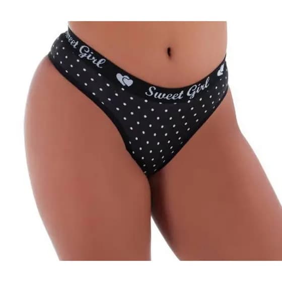 3 Calcinha Tanga 100% Algodão P ao GG estampadas coloridas calcinhas adulto algodao