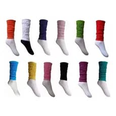 kit 2/6 pares Polaina fitnes Aeróbica Feminina polainas meias esportivas balé balet  futebol academia inverno
