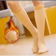 2 pares Meia Térmica TUBO Caxemira N 33 a 43 Veludo cotton lã Fleece Unissex Adulto frio inverno snow neve