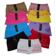 kit Calcinha Infantil boxer  0 a 16 anos calcinhas  Juvenil sem costura microfibra short boxe promo ap aur