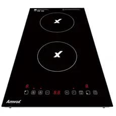 Cooktop 2 Bocas por Indução Amvox 1500W ACT 204 Turbo Black 220V