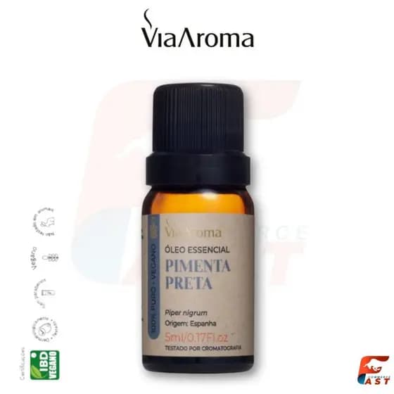 Óleo Essencial de PIMENTA PRETA 5ml - Via Aroma