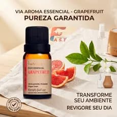 Oleo Essencial de Grapefruit (Citrus Paradisi) 100% Puro E Natural Via Aroma 10ml