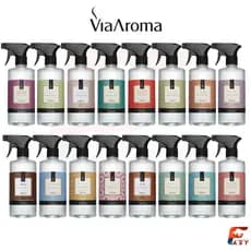 Água Perfumada Via Aroma 500ml para Roupas e Tecidos, lençol de cama, guarda roupa, gaveta, poltrona
