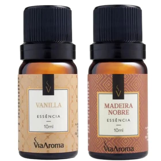 Kit 2 Essencias Aromáticas para Difusor Aromatizador Via Aroma Casa Sempre Cheirosa