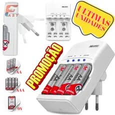 Carregador De Baterias e Pilhas Turbo Bivolt ORIGINAL Mox Ultimas Unidades