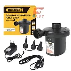 Bomba Elétrica Inflador Portátil Potente 50W Para Encher Colchão Boias Piscinas Infláveis e Esvaziar