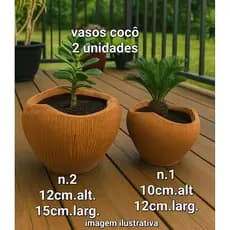 Vasos de Barro Coco com 2 unidades