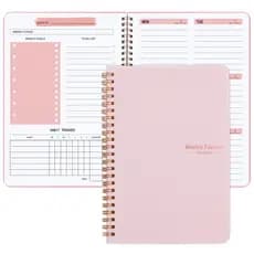 Planejador Semanal Caderno A5 52 Semanas 21x14.5cm Agenda em Papel Material escolar e de escritório Artigos de papelaria