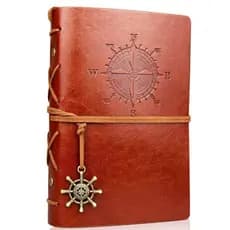 Caderno Retro Diário De Viagem Capa Macia Em Couro Tamanho Pequeno 13x9 Cmpapel kraft Substituível Cadernos