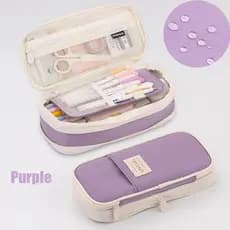 Caixa De Lápis De kawaii Armazenamento De Grande Capacidade Bolsa Cosmética Estilo Simples Para Estudantes Artigos Escolares De Escritório