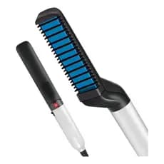 Escova Alisadora Elétrica Para Barba E Cabelo Masculino Deixa a Barba Alinhada