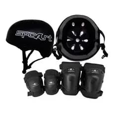 KIT PROTEÇÃO INFANTIL CAPACETE SKATE BIKE PATINS COMPLETO