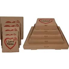 20 Caixas Para Pizza 40cm Quadrada Parda
