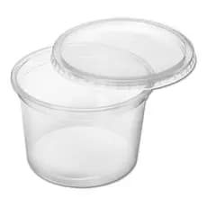 50 POTES RED. C/ TAMPA 145ML COPOZAN (FREEZER E MICROONDAS)