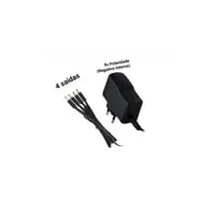 Fonte Para Pedal 9v dc 2a Para 4 Pedais Centro Negativo Bivolt
