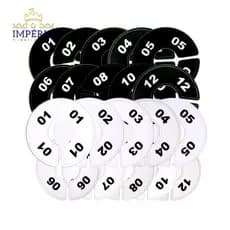 Kit 10 Divisores de Arara – Organizador de Tamanhos PP ao GG e 36 ao 44 Preto e Branco