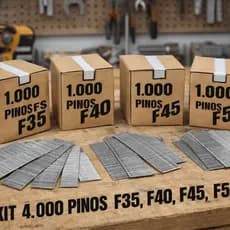 KIT Pinos F35 F40 F45 F50 4.000 Uni  (1.000 de cada) - GGE GRAMPEADORES