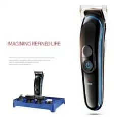 Maquina cortador Barbear 5 Em 1 barbeador Cortar Cabelo Pelos e Corpo Nariz Barba Máquina sem fio Recarregavel