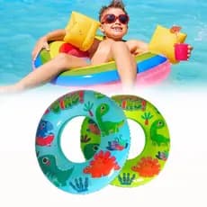 Boia Cintura Dinossauro Infantil Inflável 54cm Piscina e Praia