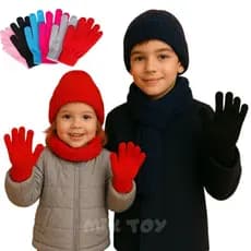 Luva Infantil Lã Inverno Frio Aquece Menino Menina