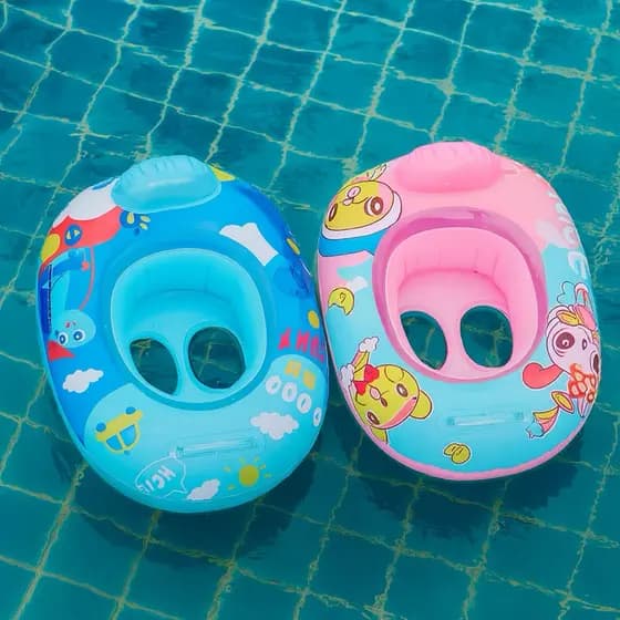 Boia Perninha Bote Assento Fraldinha para Bebê Carro e Bichinhos Piscina