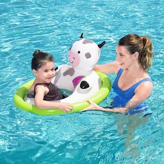 Boia Assento Perninha Inflável Infantil Piscina  Bebê Zoo