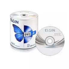 100 Unidades Dvd-r Virgem Elgin Logo 4.7gb 120 min
