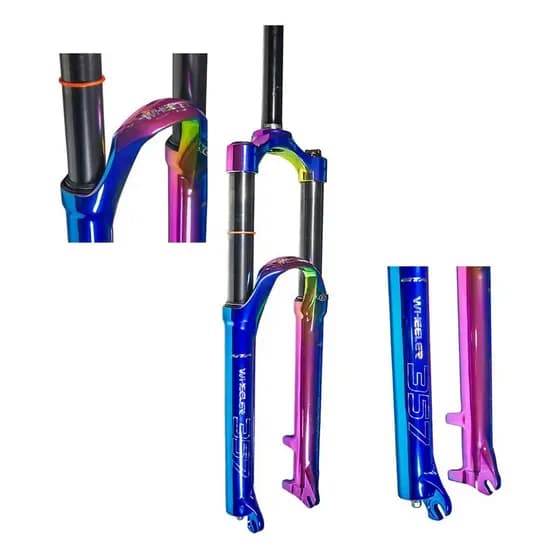 Garfo Suspensão Aro 26 Camaleão GTA Aheadset 150mm Aluminio Wheeler Disco