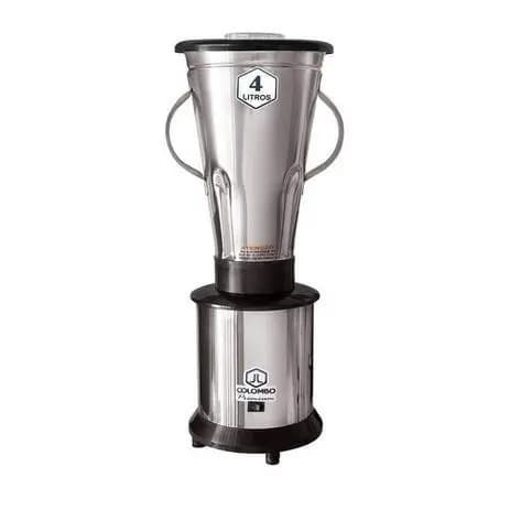 Liquidificador Industrial Baixa Rotação 4 Litros Inox JL Colombo Massas Açai  Bivolt