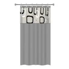 Cortina Box Com Ganchos 1,38 X 1,98cm Pvc  Antimofo Ibiza
