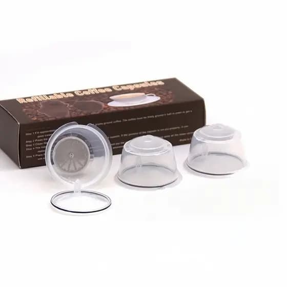 10 Kit Reutilizável Para Dolce Gusto Nescafe Copo De Cápsula De Café Filtro Preto