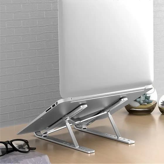 Suporte  Apoio De Notebook Laptop Compacto Articulado Home Office / Suporte Notebook / Porta Notebook Preto