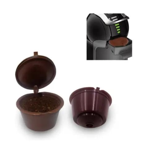 5 KIT Capsula Reutilizável Dolce Gusto Copo Filtro Da Cápsula Café Nescafe Recarregáveis