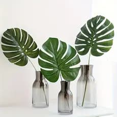 20/30/40 Pcs Folhas De Palma Artificial Tropical De Verao ParaCasamento Luau Selva Havaiana Festa De Aniversario EmCasa